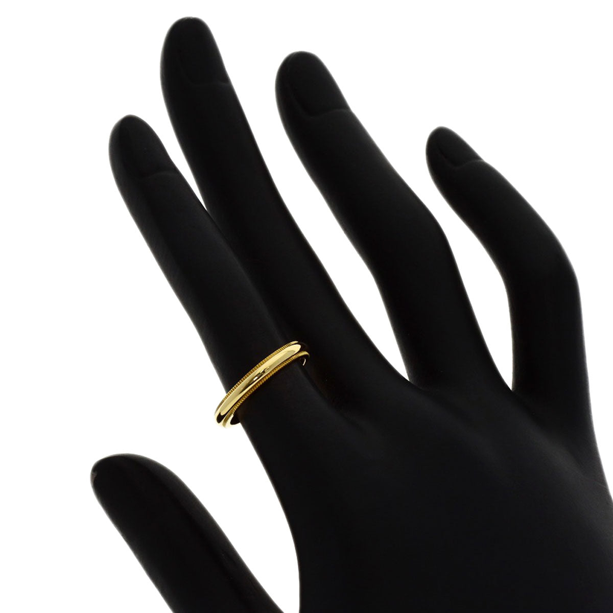 TIFFANY&Co. Milgrain Ring K18 Yellow Gold Ladies [Used]