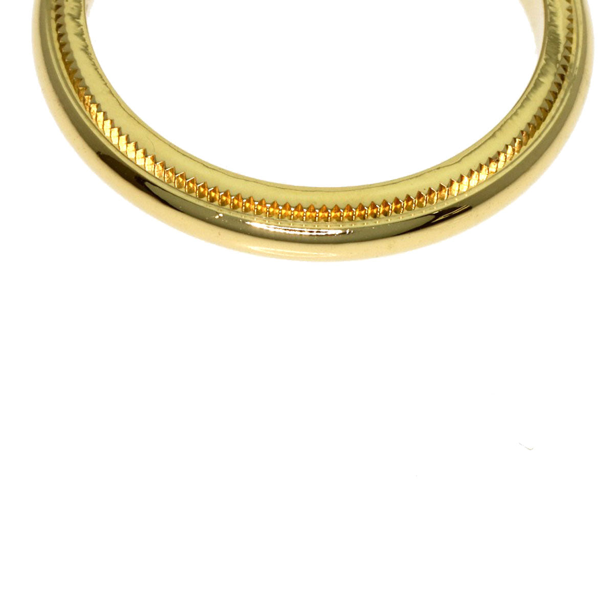 TIFFANY&Co. Milgrain Ring K18 Yellow Gold Ladies [Used]