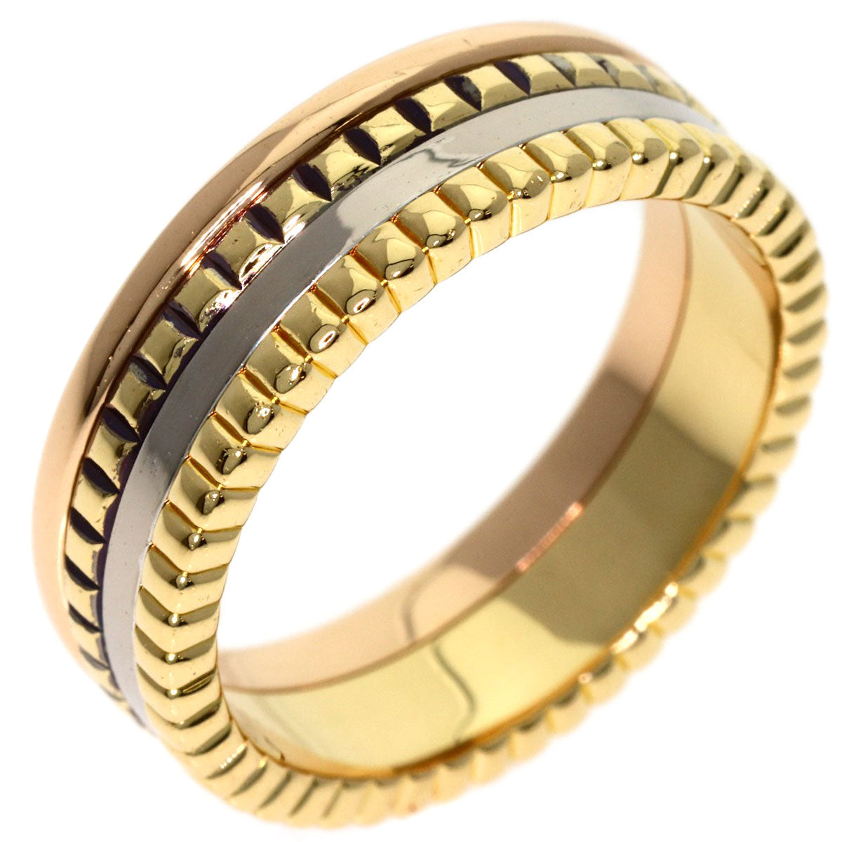 Boucheron Quatre Classic #57 Ring K18 Yellow Gold 18K Pink GoldLadies [Used]