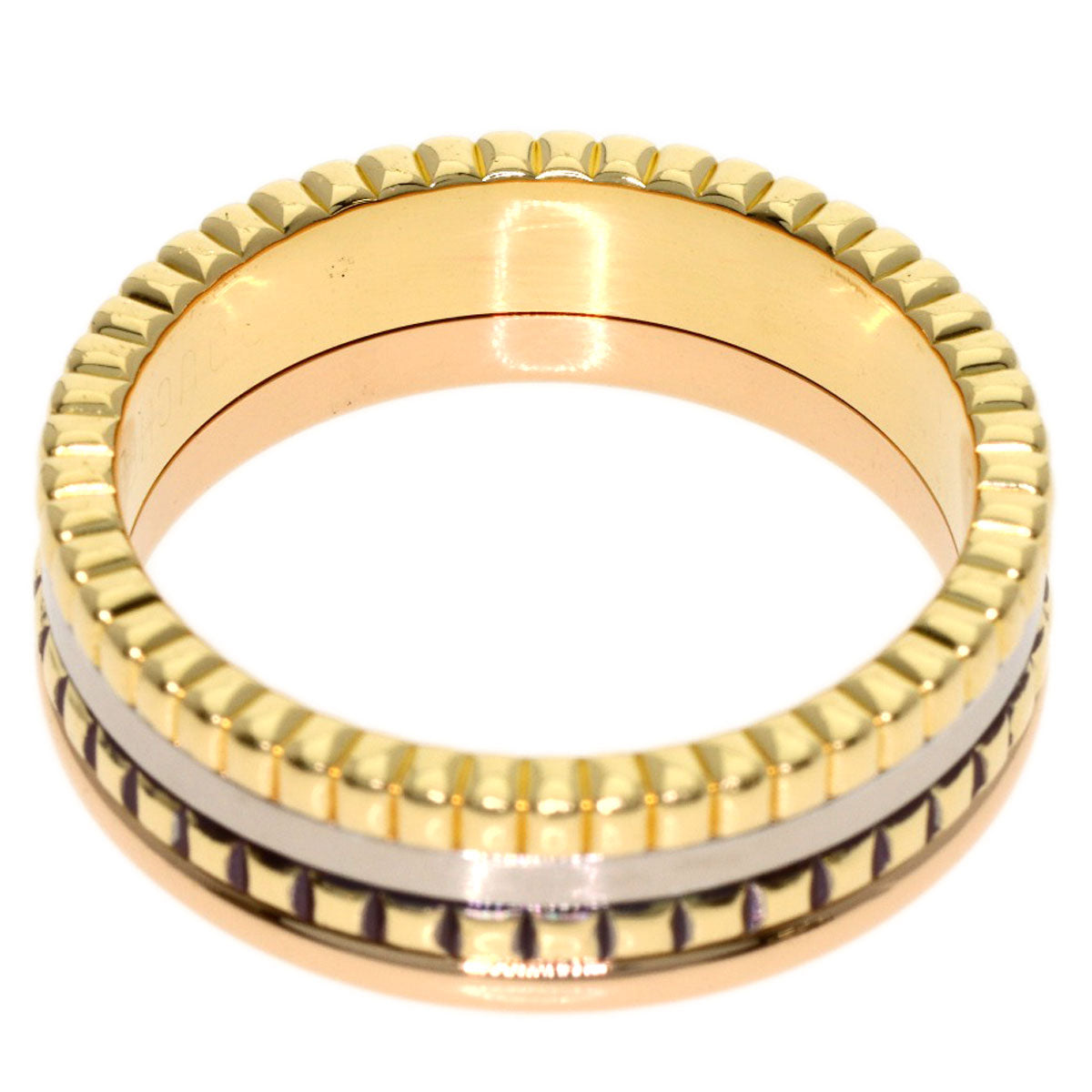 Boucheron Quatre Classic #57 Ring K18 Yellow Gold 18K Pink GoldLadies [Used]
