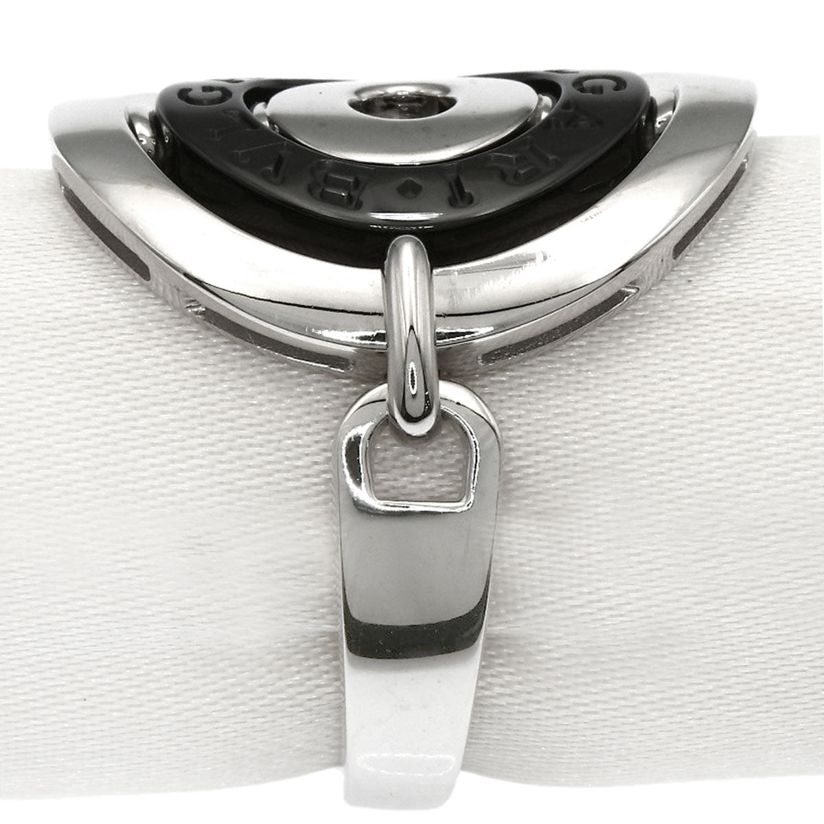 BVLGARI Astrale Cerki Ceramic Ring K18 White Gold Ladies [Used]