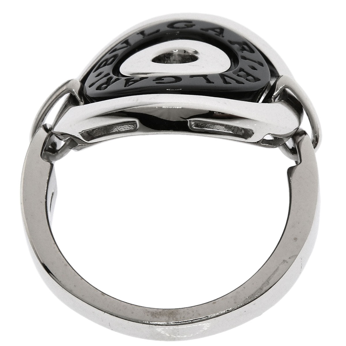 BVLGARI Astrale Cerki Ceramic Ring K18 White Gold Ladies [Used]