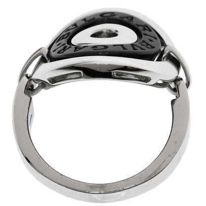 BVLGARI Astrale Cerki Ceramic Ring K18 White Gold Ladies [Used]