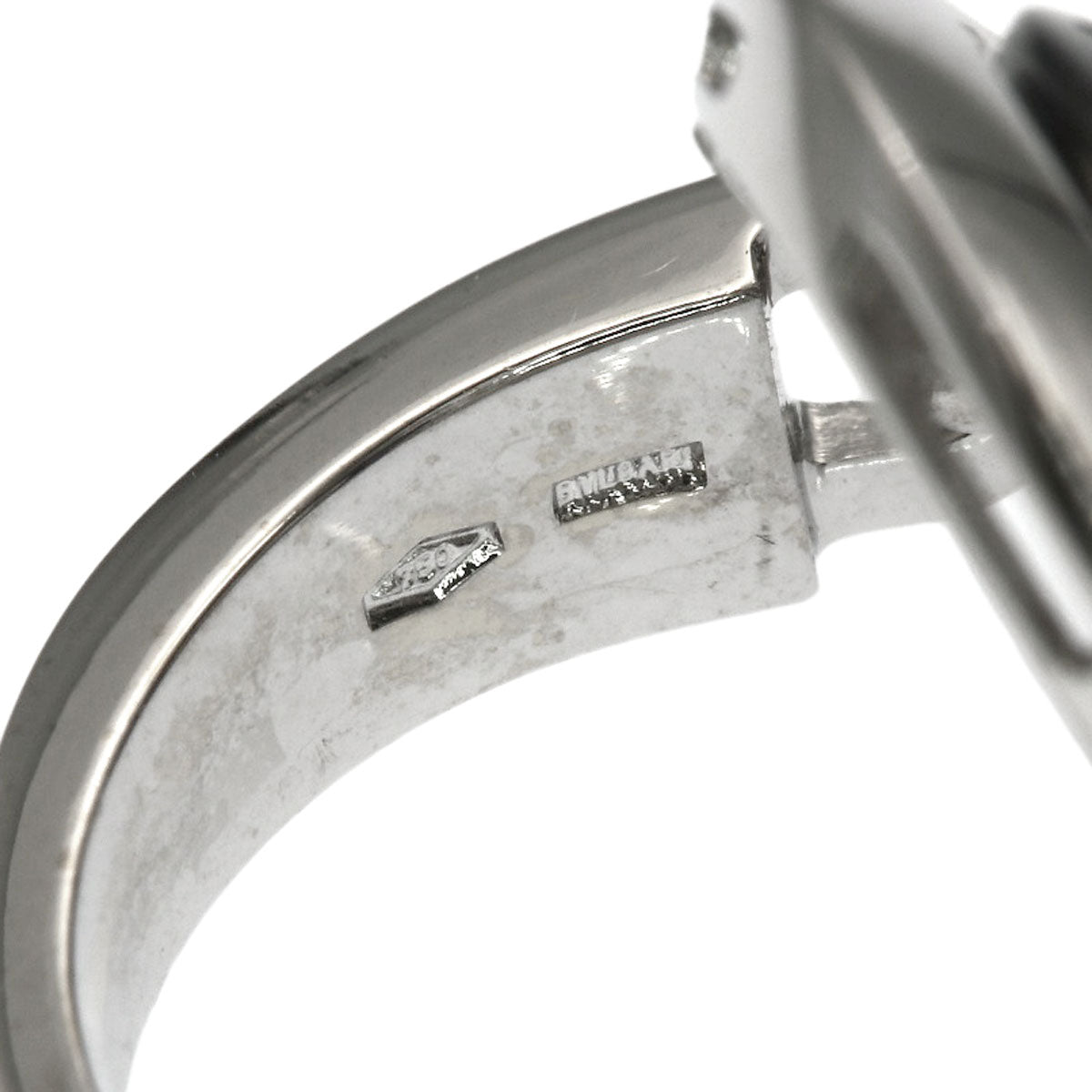 BVLGARI Astrale Cerki Ceramic Ring K18 White Gold Ladies [Used]