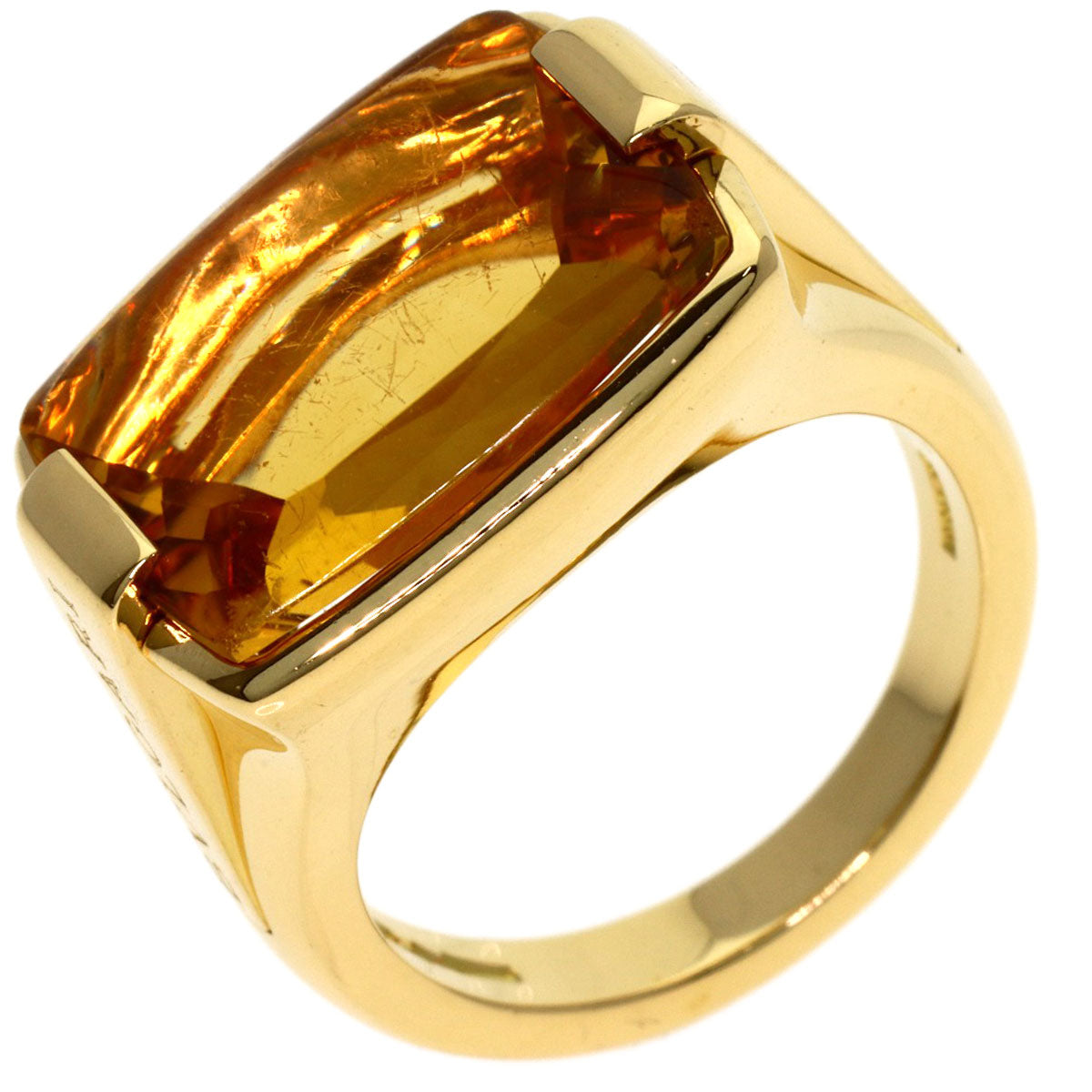 BVLGARI Allegra Citrin Ring K18 Yellow Gold Ladies [Used]