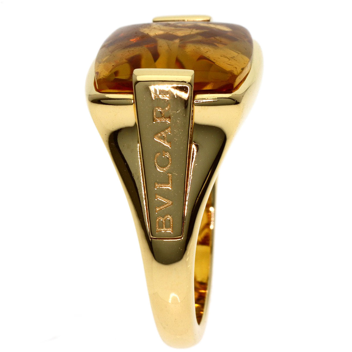BVLGARI Allegra Citrin Ring K18 Yellow Gold Ladies [Used]