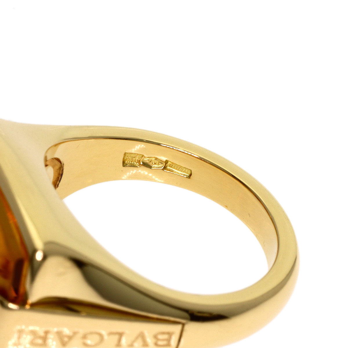 BVLGARI Allegra Citrin Ring K18 Yellow Gold Ladies [Used]