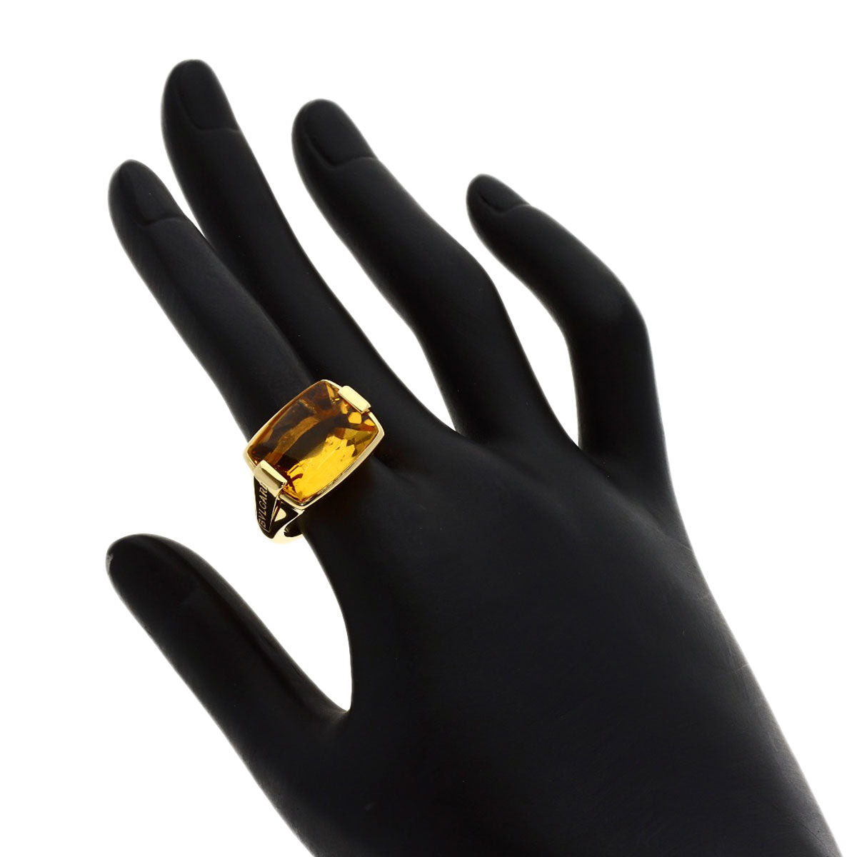 BVLGARI Allegra Citrin Ring K18 Yellow Gold Ladies [Used]