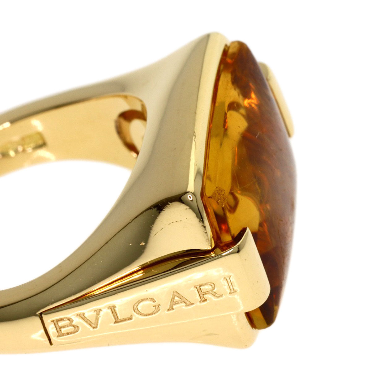 BVLGARI Allegra Citrin Ring K18 Yellow Gold Ladies [Used]