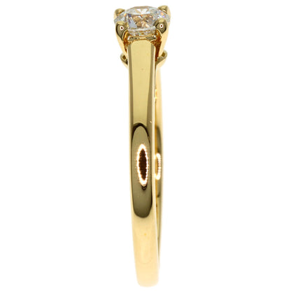 BVLGARI Solitaire Diamond Ring K18 Yellow Gold Ladies [Used]