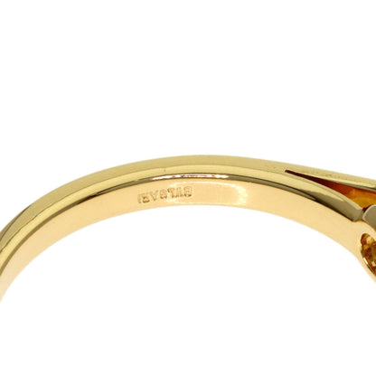 BVLGARI Solitaire Diamond Ring K18 Yellow Gold Ladies [Used]