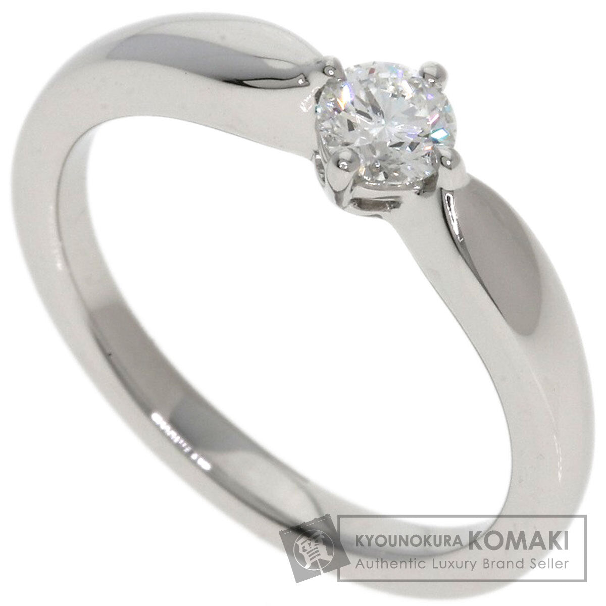 BVLGARI Dedi Carta A Venezia Diamond Ring Platinum PT950 Ladies [Used]