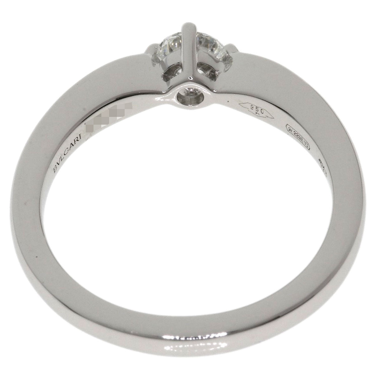 BVLGARI Dedi Carta A Venezia Diamond Ring Platinum PT950 Ladies [Used]