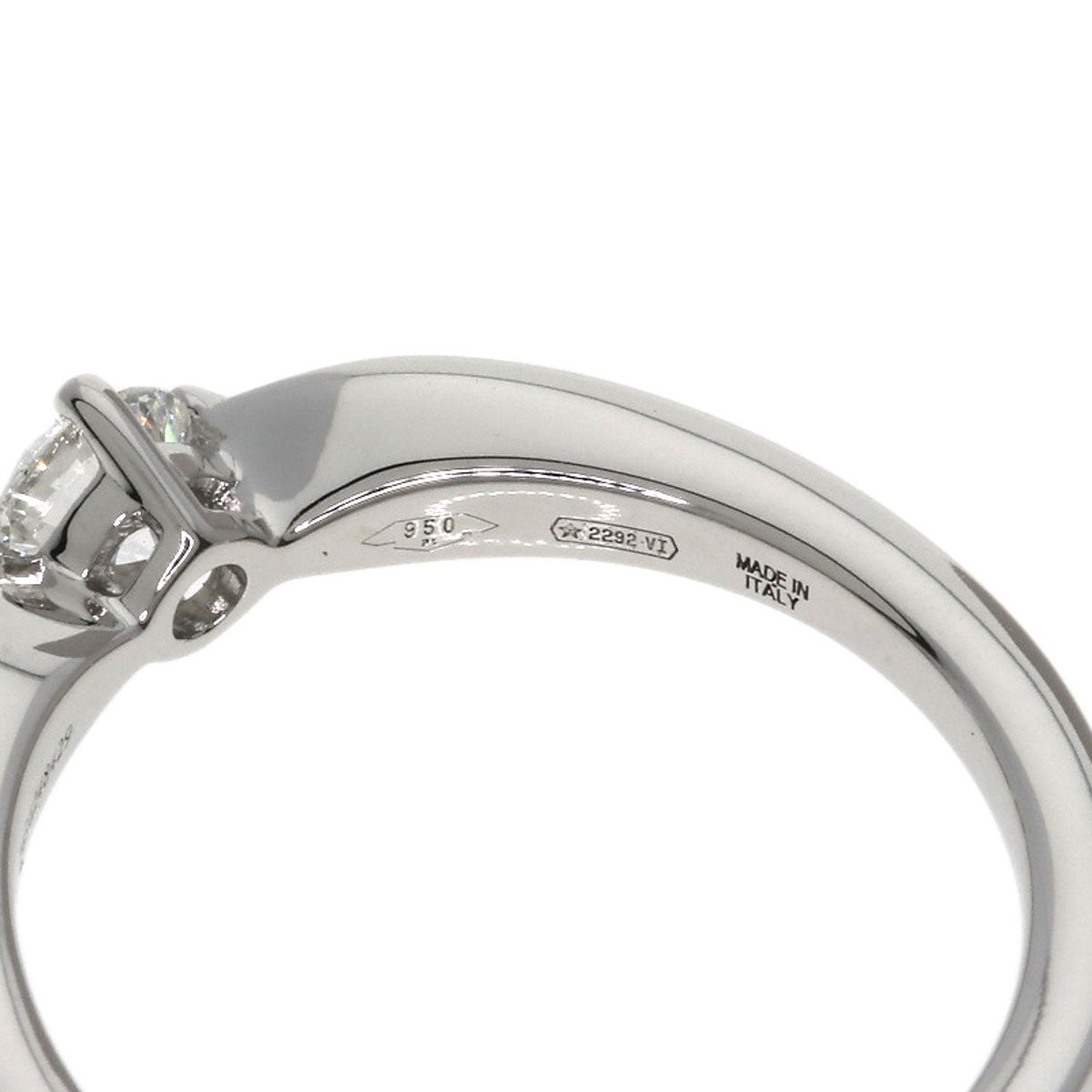BVLGARI Dedi Carta A Venezia Diamond Ring Platinum PT950 Ladies [Used]