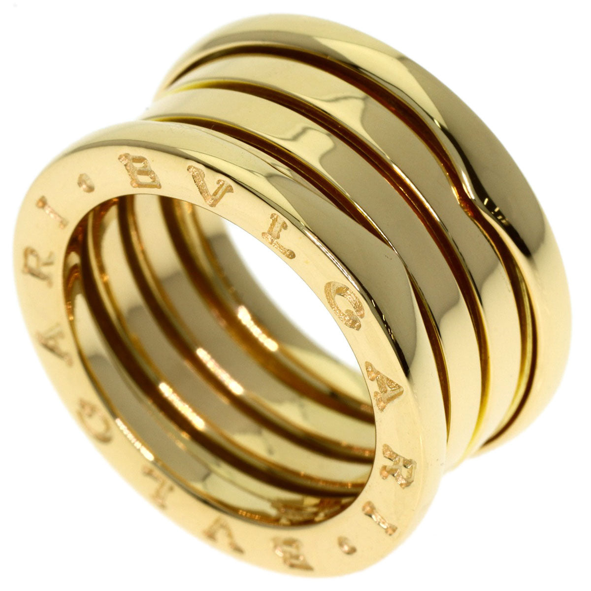 BVLGARI B.zero1 4-band #49 Ring K18 Yellow Gold Ladies [Used]