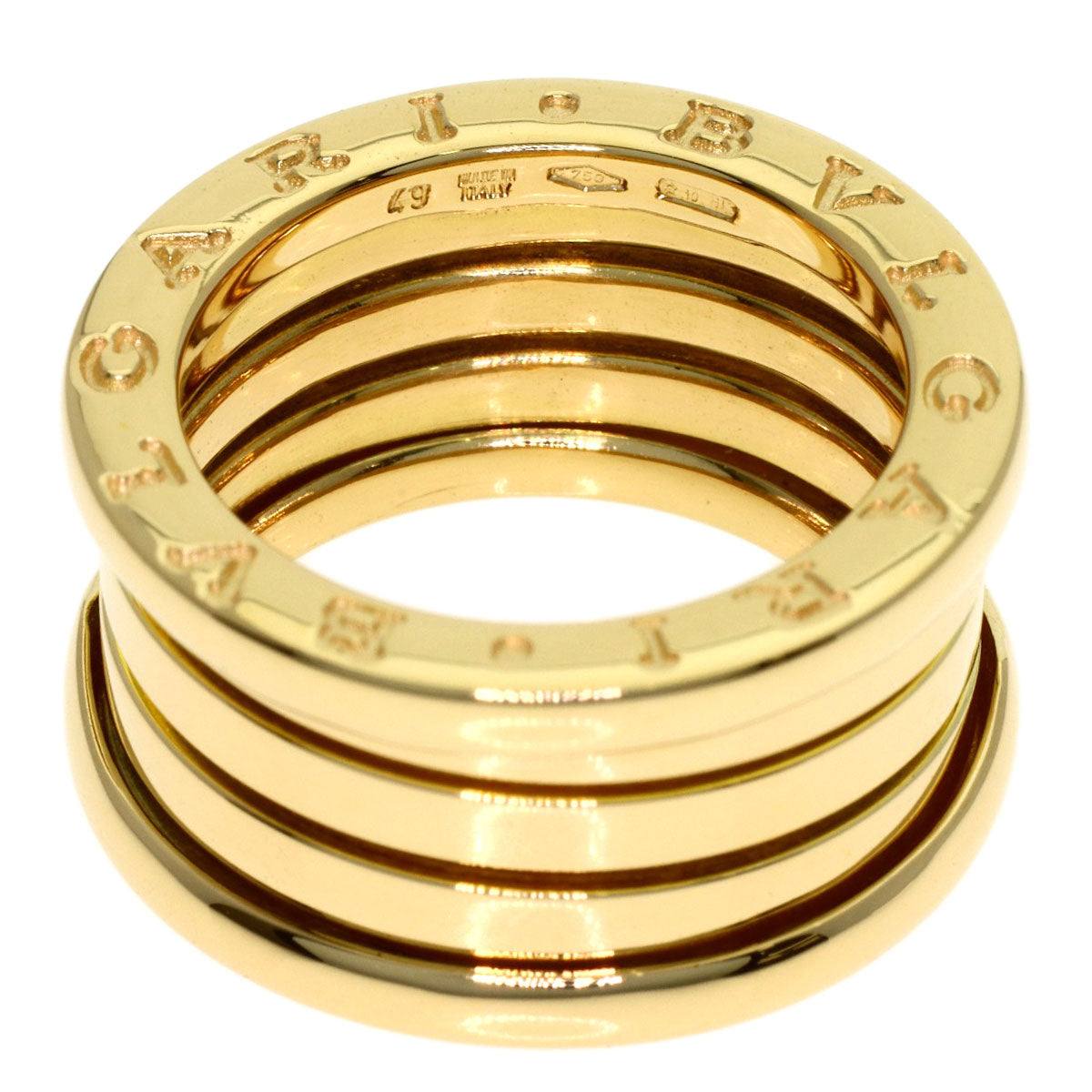BVLGARI B.zero1 4-band #49 Ring K18 Yellow Gold Ladies [Used]