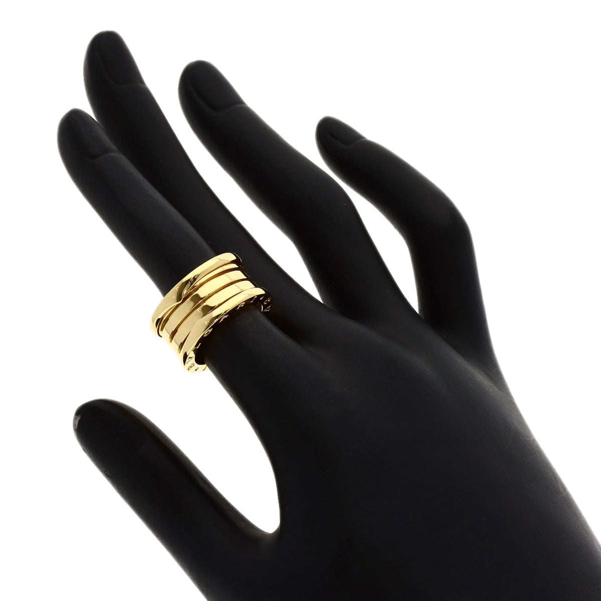 BVLGARI B.zero1 4-band #49 Ring K18 Yellow Gold Ladies [Used]