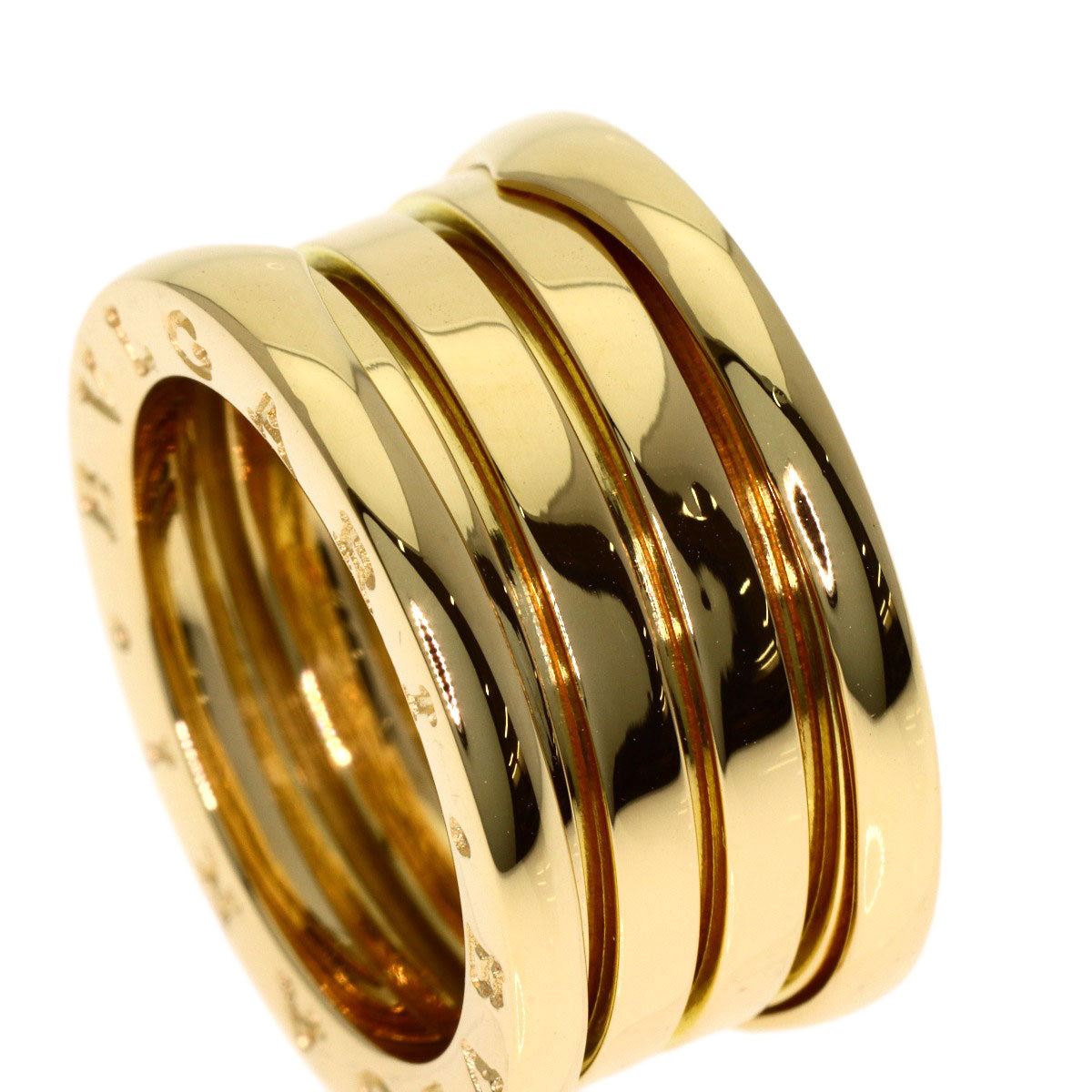 BVLGARI B.zero1 4-band #49 Ring K18 Yellow Gold Ladies [Used]