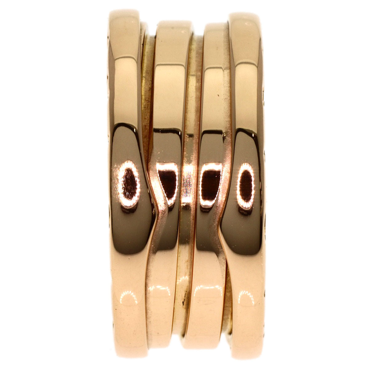 BVLGARI B.zero1 3 band #52 Ring K18 Pink Gold Ladies [Used]
