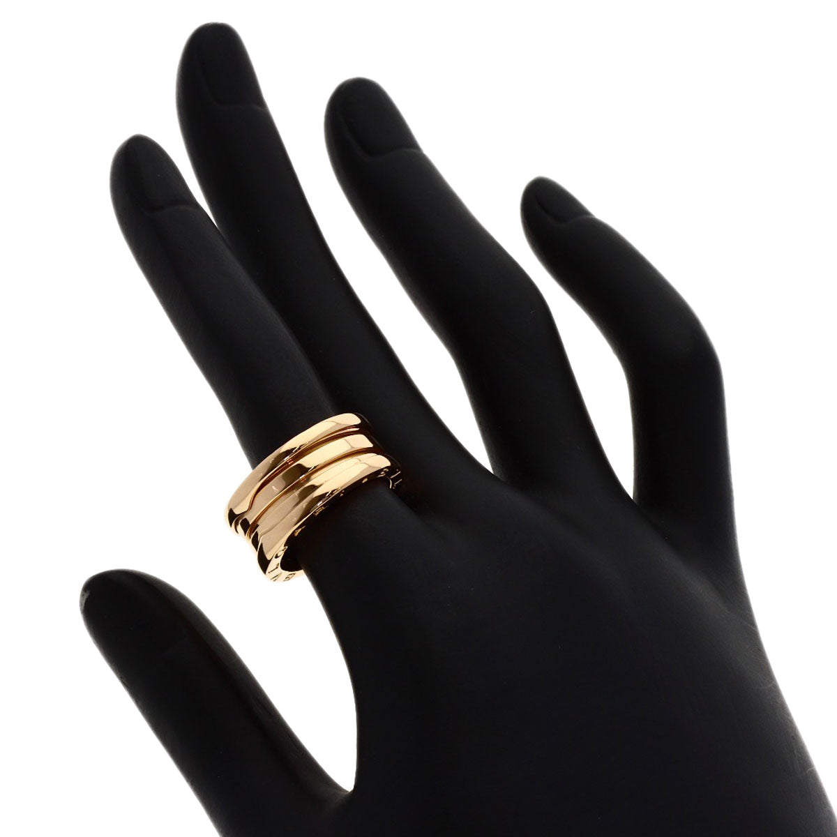 BVLGARI B.zero1 3 band #52 Ring K18 Pink Gold Ladies [Used]