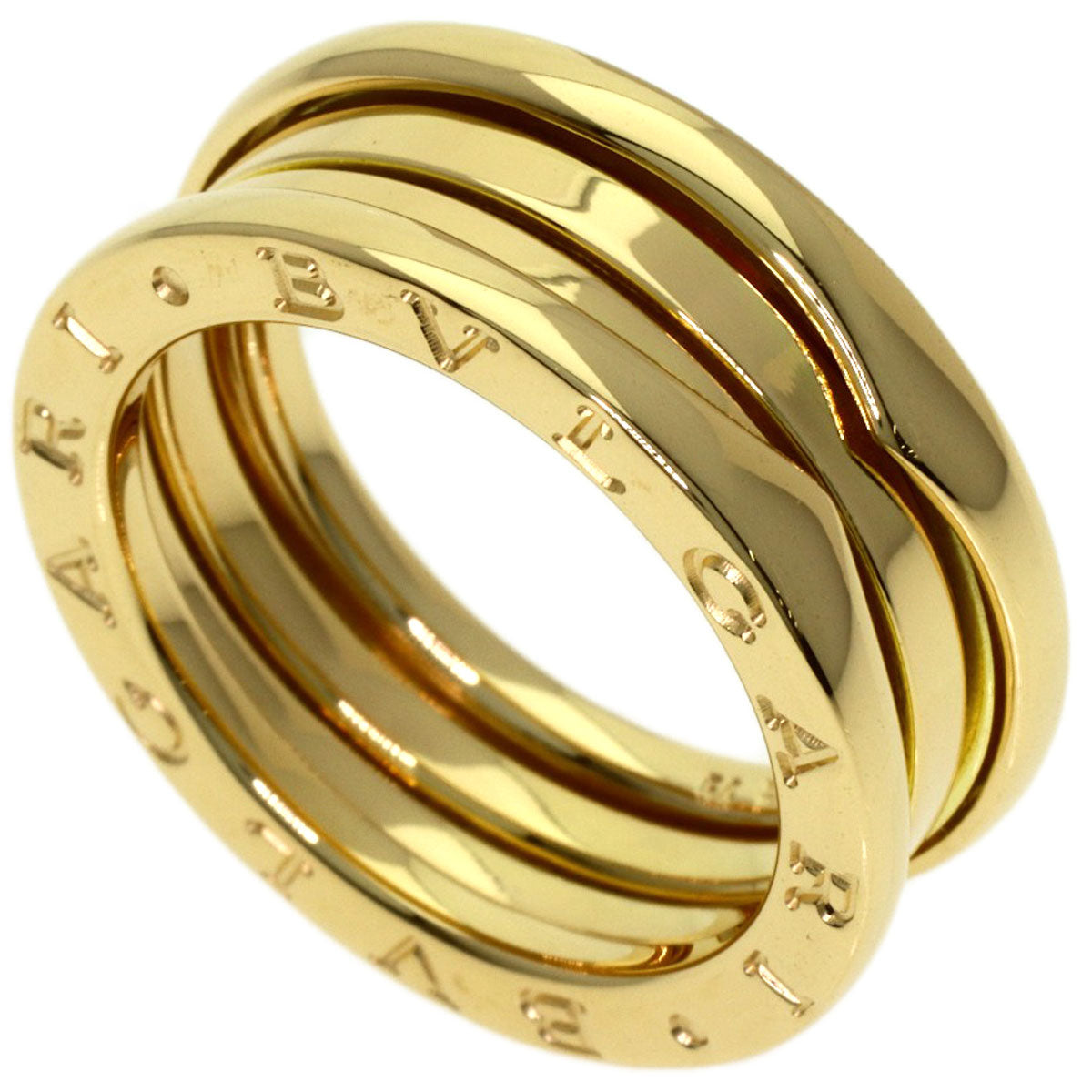 BVLGARI B.zero1 2 band #54 Ring K18 Yellow Gold Ladies [Used]
