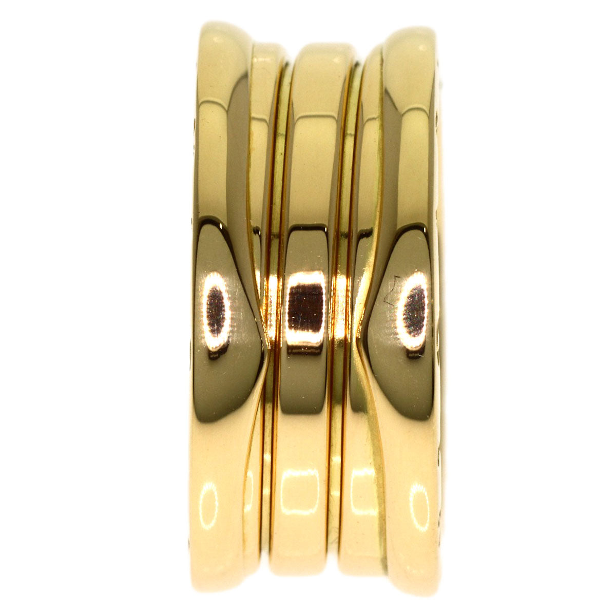 BVLGARI B.zero1 3 bands #50 Ring K18 Yellow Gold Ladies [Used]