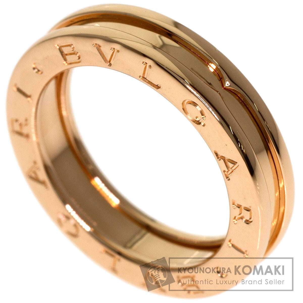 BVLGARI B.zero1 1 band #52 Ring K18 Pink Gold Ladies [Used]