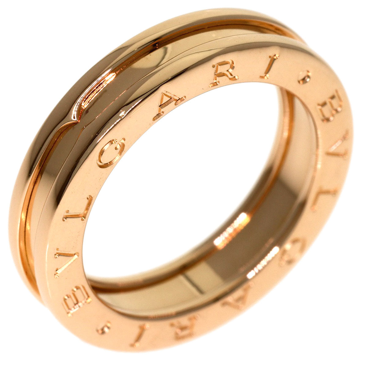 BVLGARI B.zero1 1 band #52 Ring K18 Pink Gold Ladies [Used]