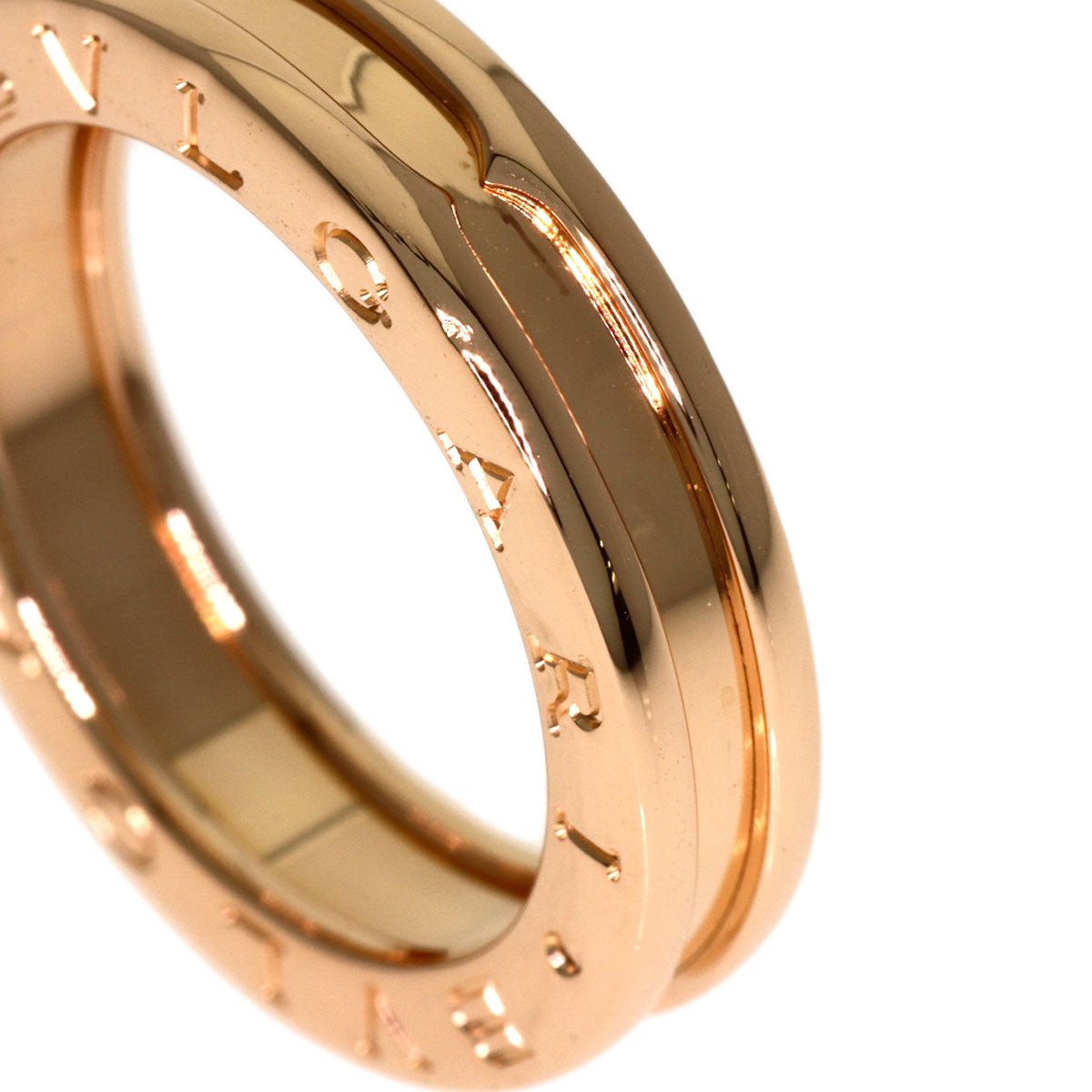 BVLGARI B.zero1 1 band #52 Ring K18 Pink Gold Ladies [Used]