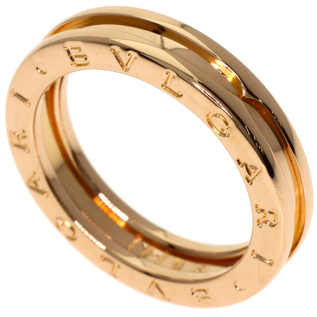 BVLGARI B.zero1 1 band #55 Ring K18 Pink Gold Ladies [Used]