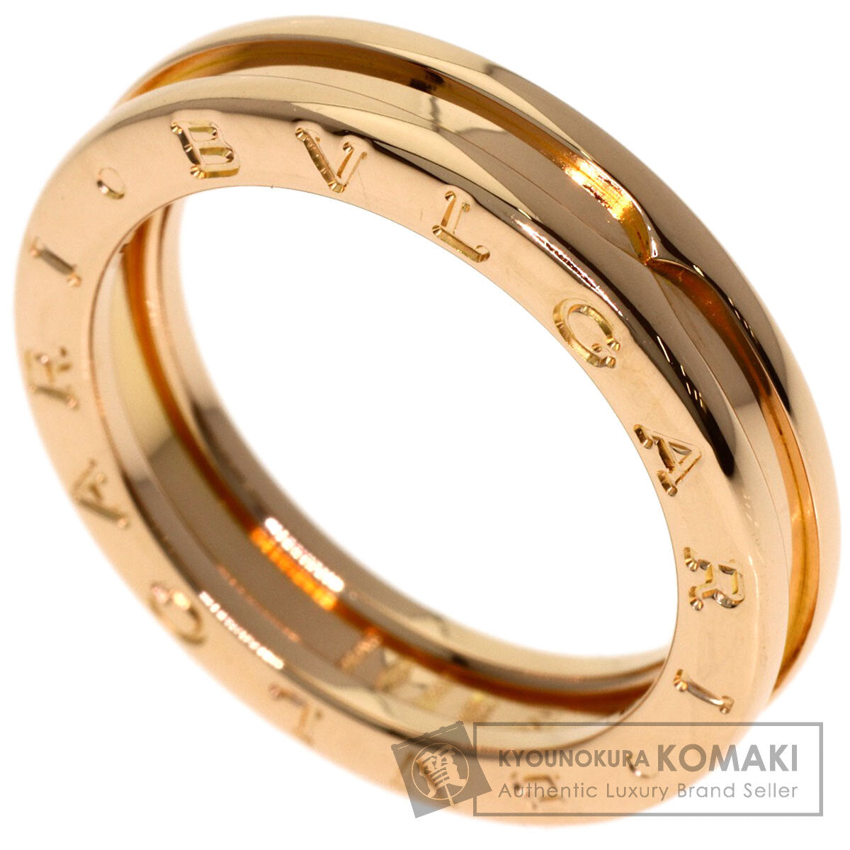 BVLGARI B.zero1 1 band #55 Ring K18 Pink Gold Ladies [Used]