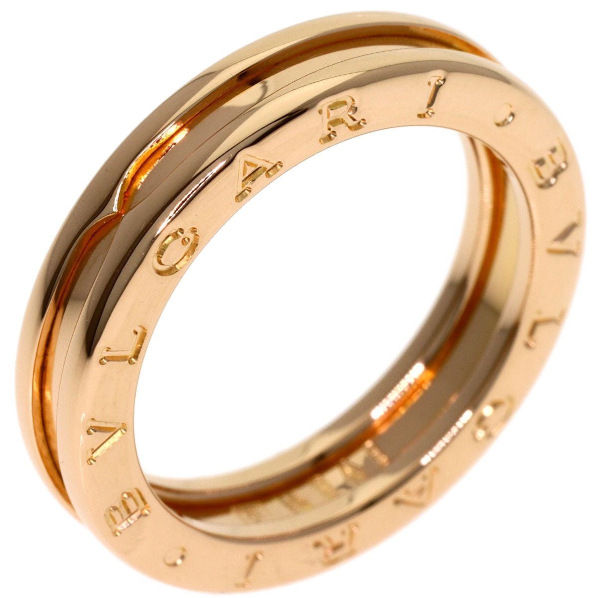 BVLGARI B.zero1 1 band #55 Ring K18 Pink Gold Ladies [Used]