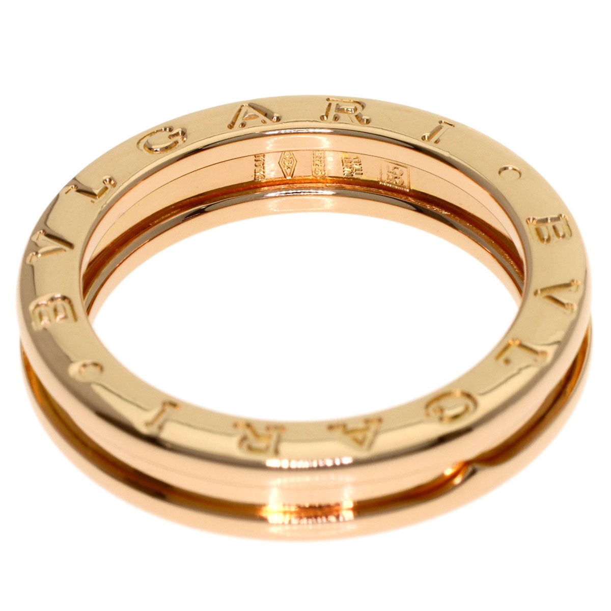 BVLGARI B.zero1 1 band #55 Ring K18 Pink Gold Ladies [Used]