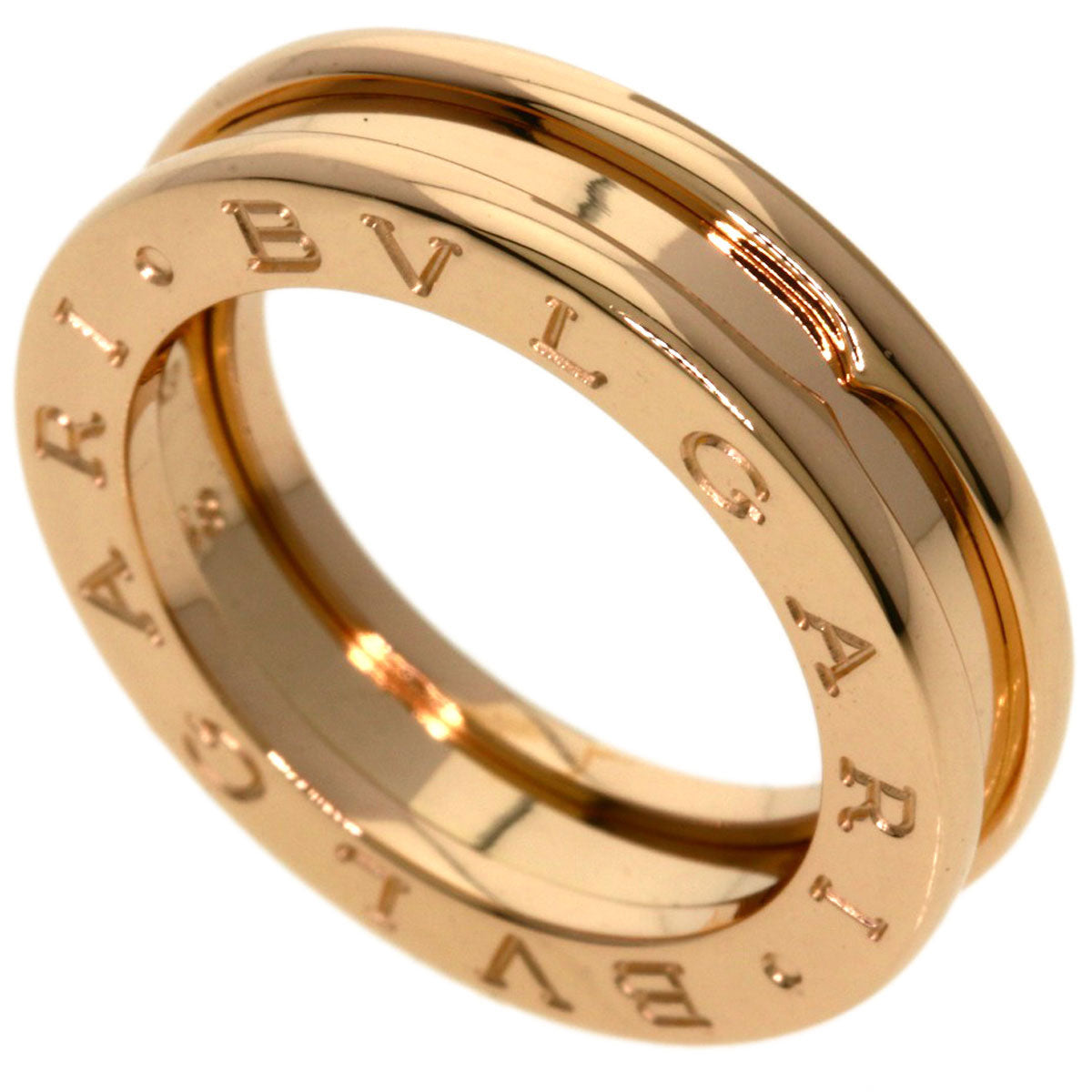 BVLGARI B.zero1 1 band #48 Ring K18 Pink Gold Ladies [Used]