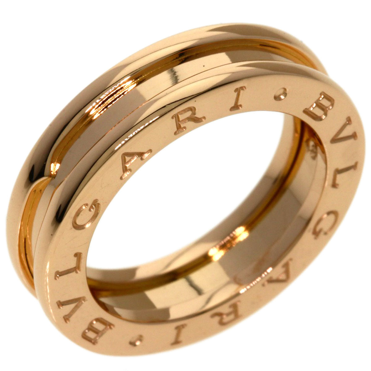 BVLGARI B.zero1 1 band #48 Ring K18 Pink Gold Ladies [Used]