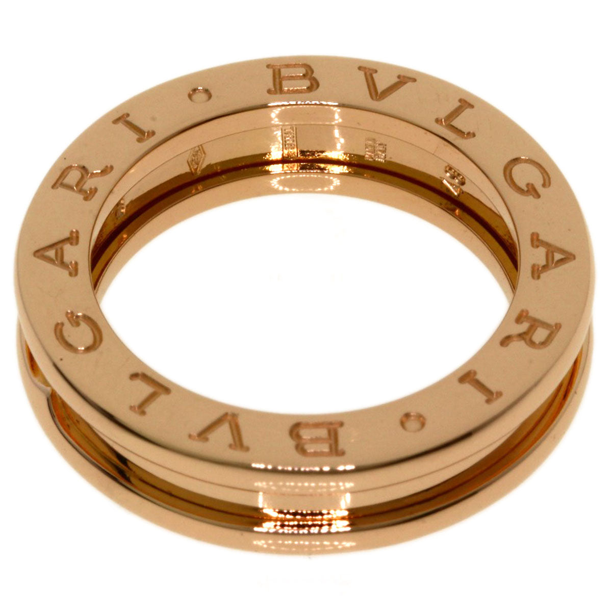 BVLGARI B.zero1 1 band #48 Ring K18 Pink Gold Ladies [Used]
