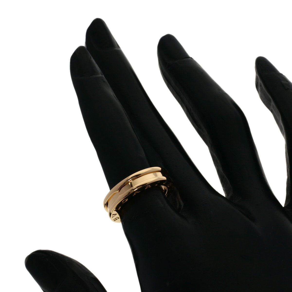 BVLGARI B.zero1 1 band #48 Ring K18 Pink Gold Ladies [Used]