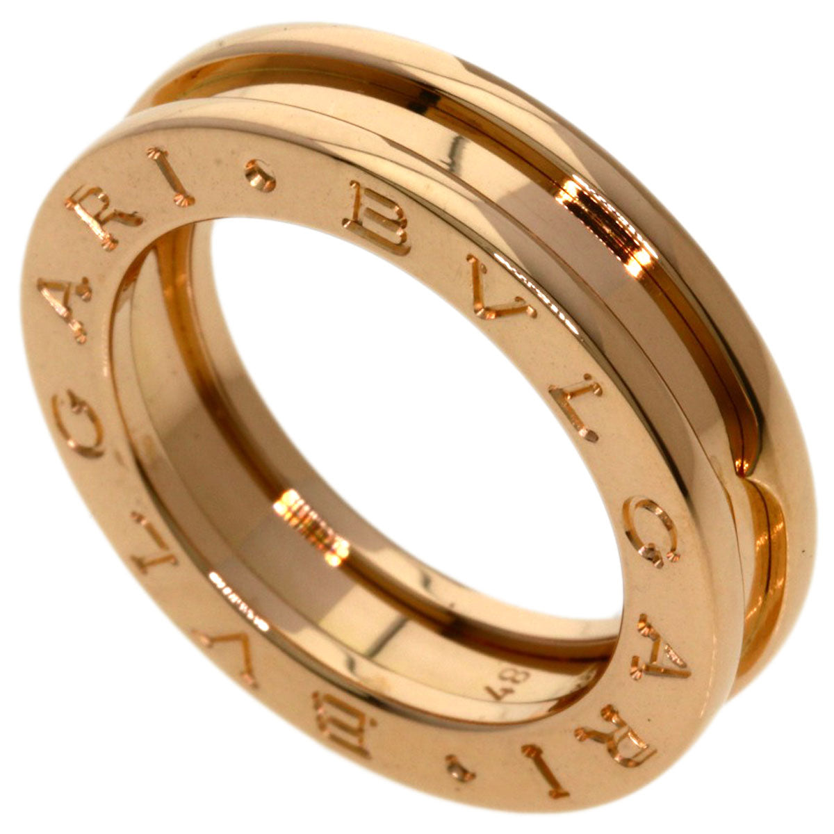 BVLGARI B.zero1 1 band #48 Ring K18 Pink Gold Ladies [Used]