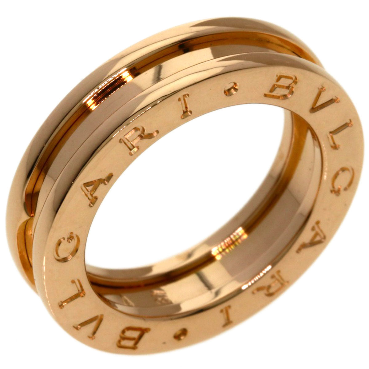 BVLGARI B.zero1 1 band #48 Ring K18 Pink Gold Ladies [Used]