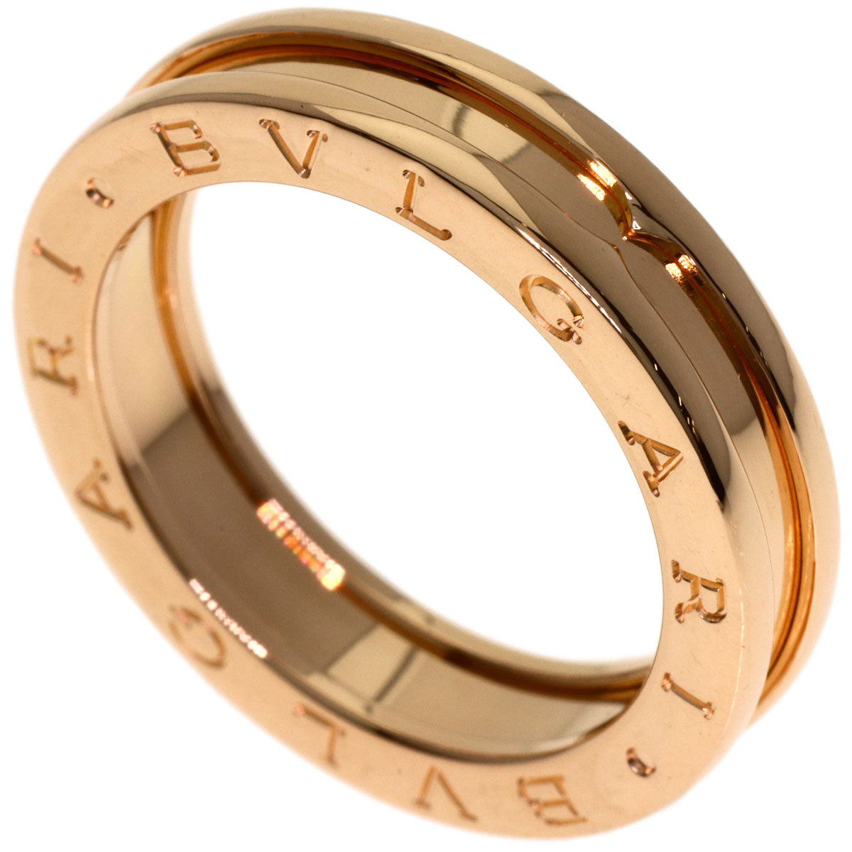BVLGARI B.zero1 1 Band #57 Ring K18 Pink Gold Ladies [Used]