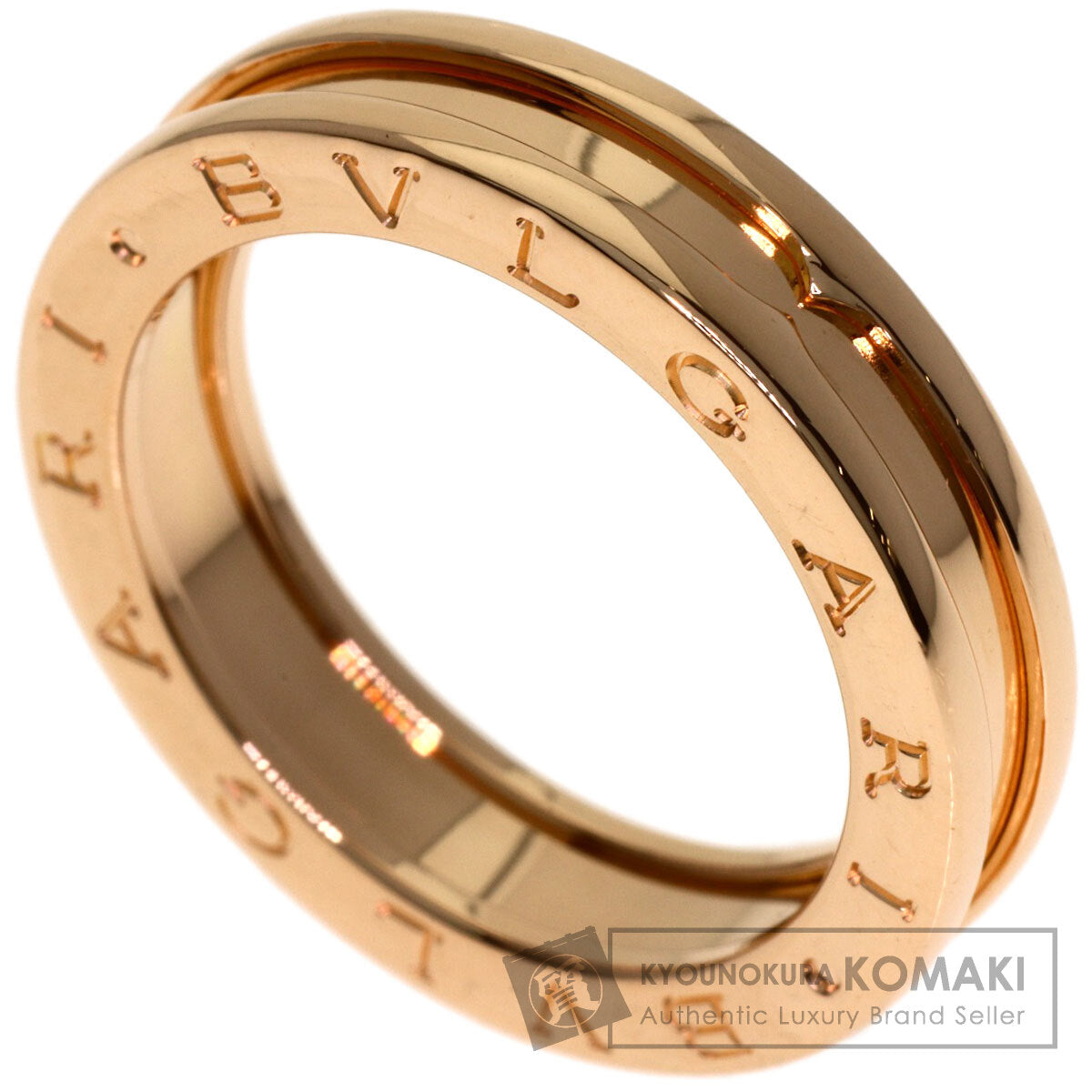 BVLGARI B.zero1 1 Band #57 Ring K18 Pink Gold Ladies [Used]