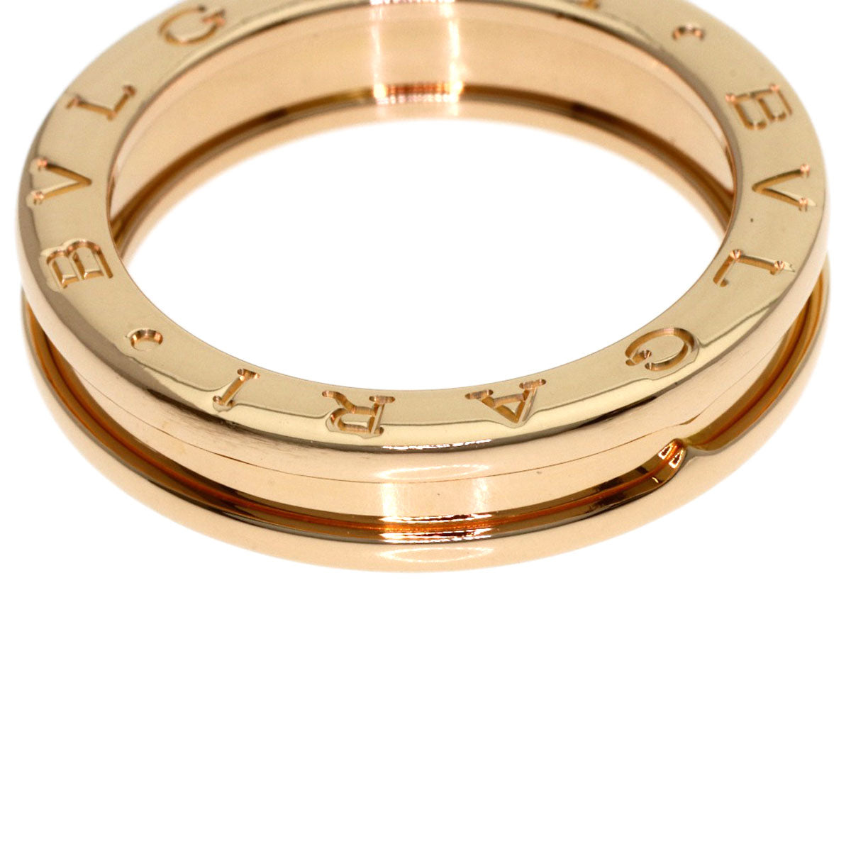 BVLGARI B.zero1 1 Band #57 Ring K18 Pink Gold Ladies [Used]