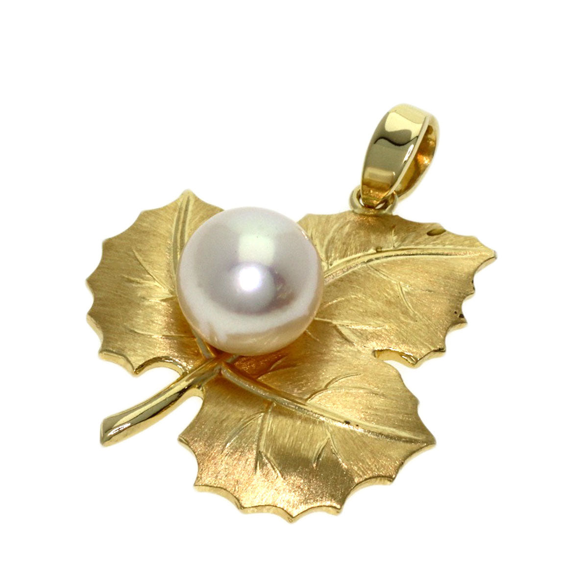 MIKIMOTO Reef Pearl Pearl Pendant top K14 Yellow Gold Ladies [Used]