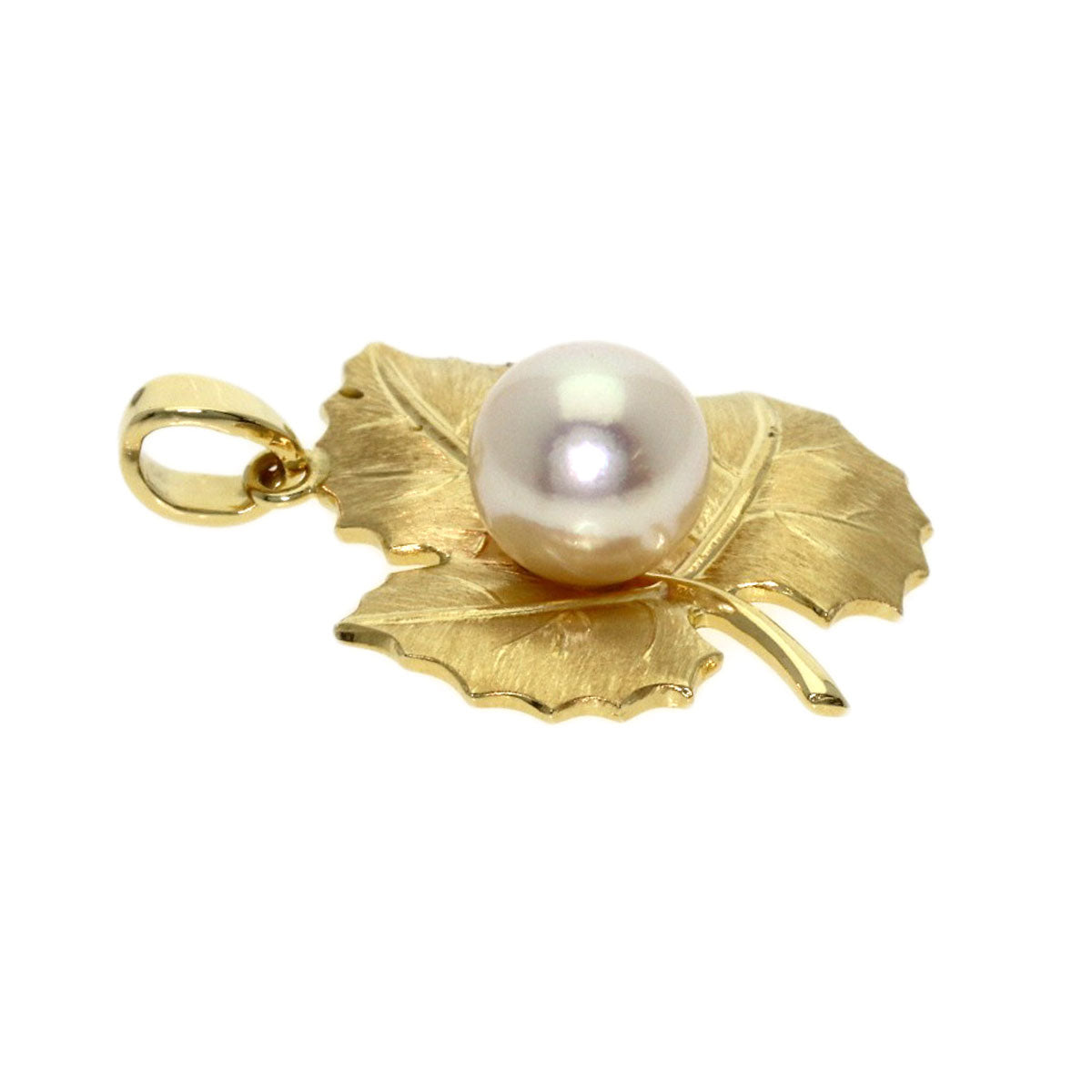 MIKIMOTO Reef Pearl Pearl Pendant top K14 Yellow Gold Ladies [Used]