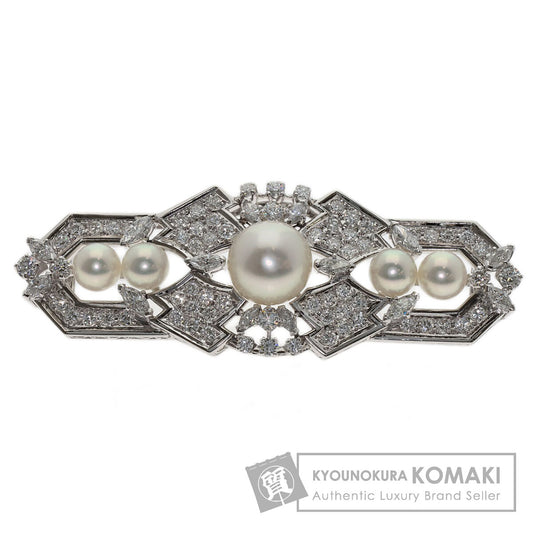 MIKIMOTO Pearl Pearl Diamond Obi closure Platinum PT900 Ladies [Used]