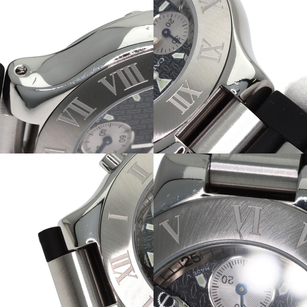 CARTIER Must21 CHRONOSCAPH Watches W10125U2 Stainless Steel/SSxRubber mens