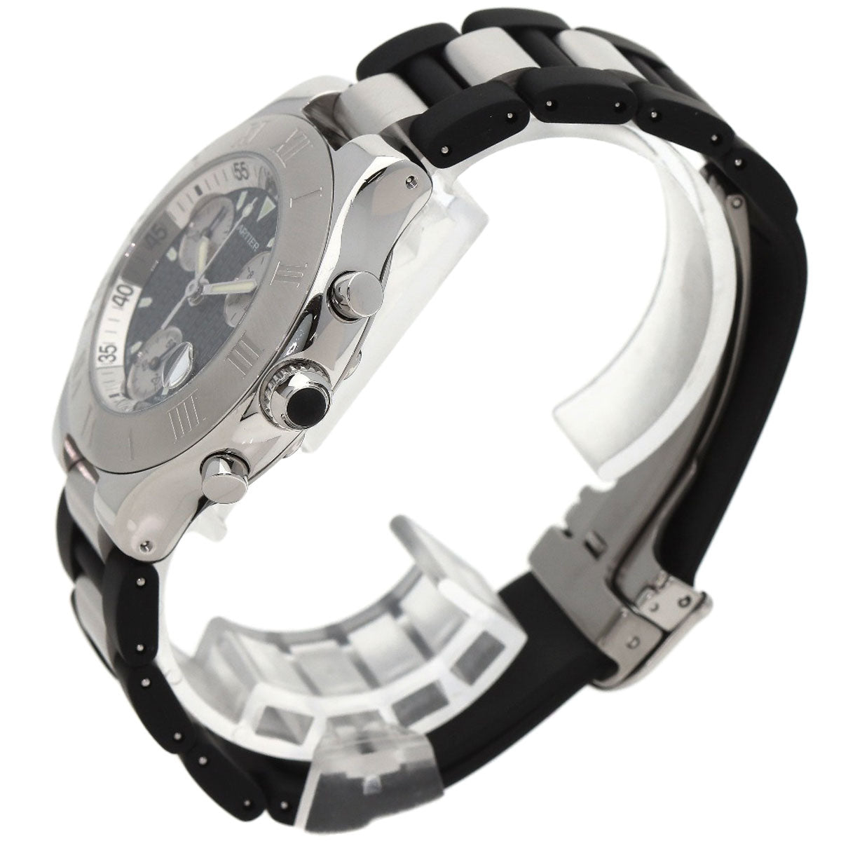 CARTIER Must21 CHRONOSCAPH Watches W10125U2 Stainless Steel/SSxRubber mens