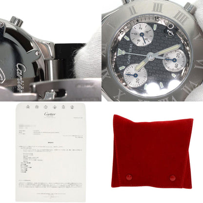 CARTIER Must21 CHRONOSCAPH Watches W10125U2 Stainless Steel/SSxRubber mens