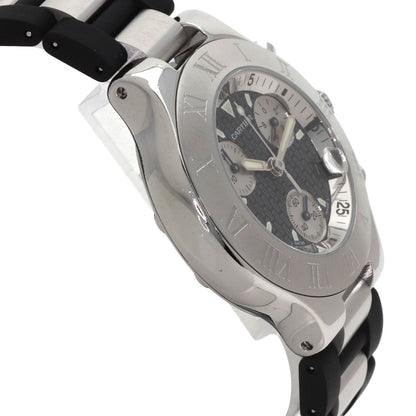 CARTIER Must21 CHRONOSCAPH Watches W10125U2 Stainless Steel/SSxRubber mens