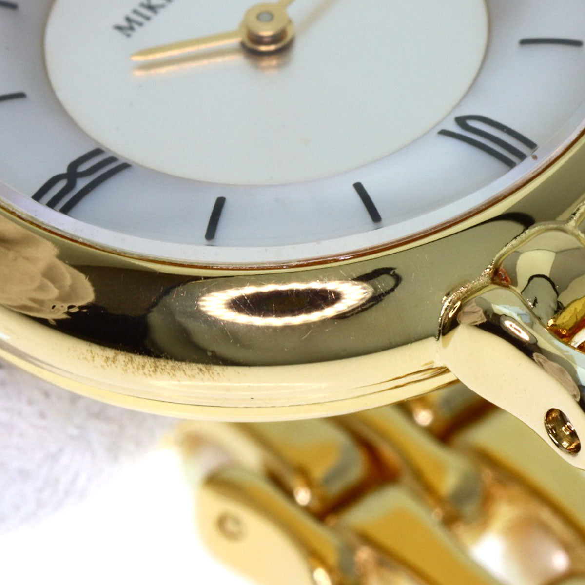 MIKIMOTO Pearl watch Watches 2P20-0530 Gold Plated/GPxPearl Ladies